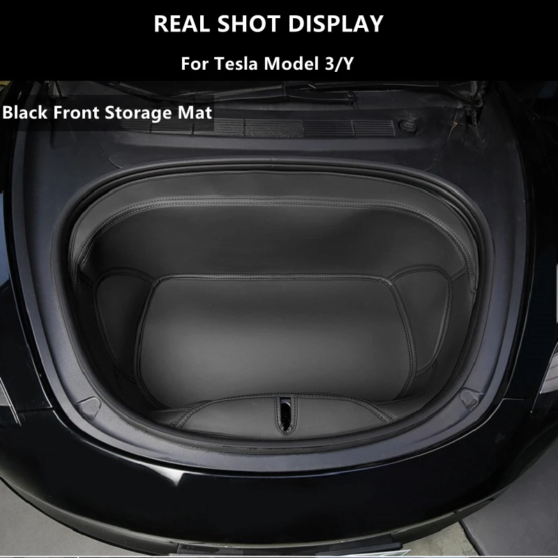 

For Tesla Model 3 Model Y Custom Fit Rear Storage Trunk Mat Durable Car Interior Accessories Carpet For Back Storage Trunk Mat