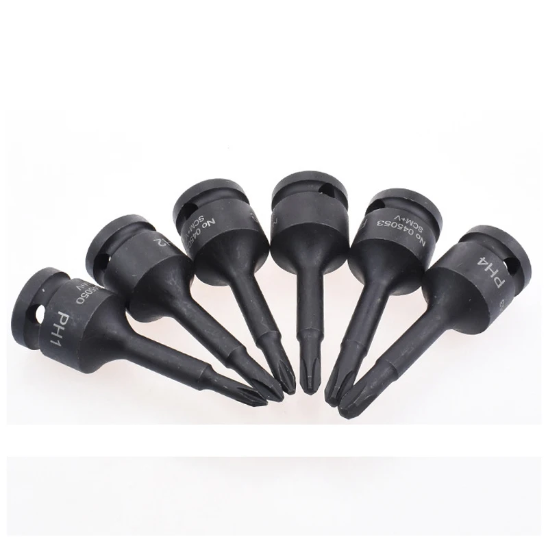 Imagem -06 - Adaptador de Chave de Impacto Phillips Peça 78 mm de Comprimento Polegadas para Ferramentas de Chave de Fenda Ph1 Ph2 Ph3 Ph4