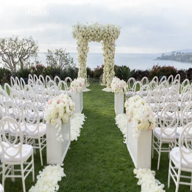 

Stage Background Wedding Backdrops Decoration flower stand walkway pillar for outdoor garden countryside wedding