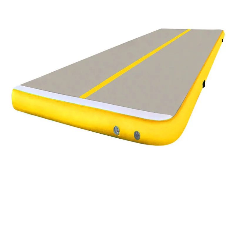 Spedizione Gratuita 6x2x0.2m Giallo Gonfiabile Ginnastica Airtrack Pavimento Tumbling Air Track Per I Bambini Con Una Pompa