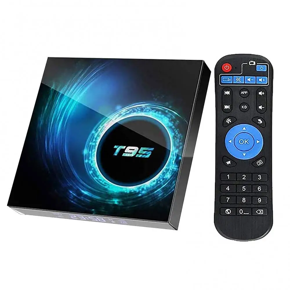 

T95 4K Smart TV BOX 4 + 32G Bluetooth-совместимый 5 0 WiFi Smart TV Set Top Box Media для Android 10, вилка стандарта ЕС/Великобритании/США