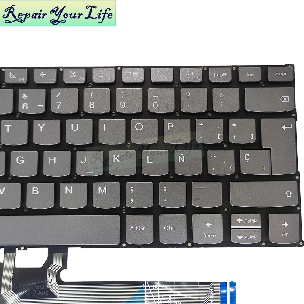 Imagem -02 - Teclado de Retroiluminação para Lenovo Yoga 53014 530-14ikb 530-14arr C640-13iml Flex 6-14arr Sn20n04591 Reino Unido Francês Azerty