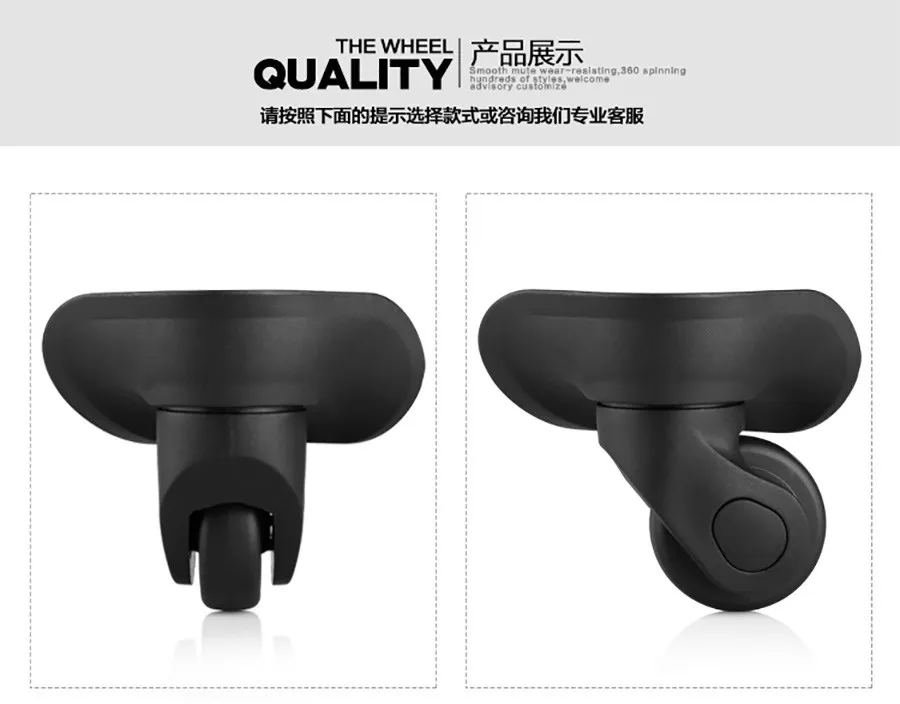 Luggage Wheel Replacement Wheels Suitcase Accessories Universal Casters Rolling Luggage Suitcase Wheeled Accessories Bags Caster