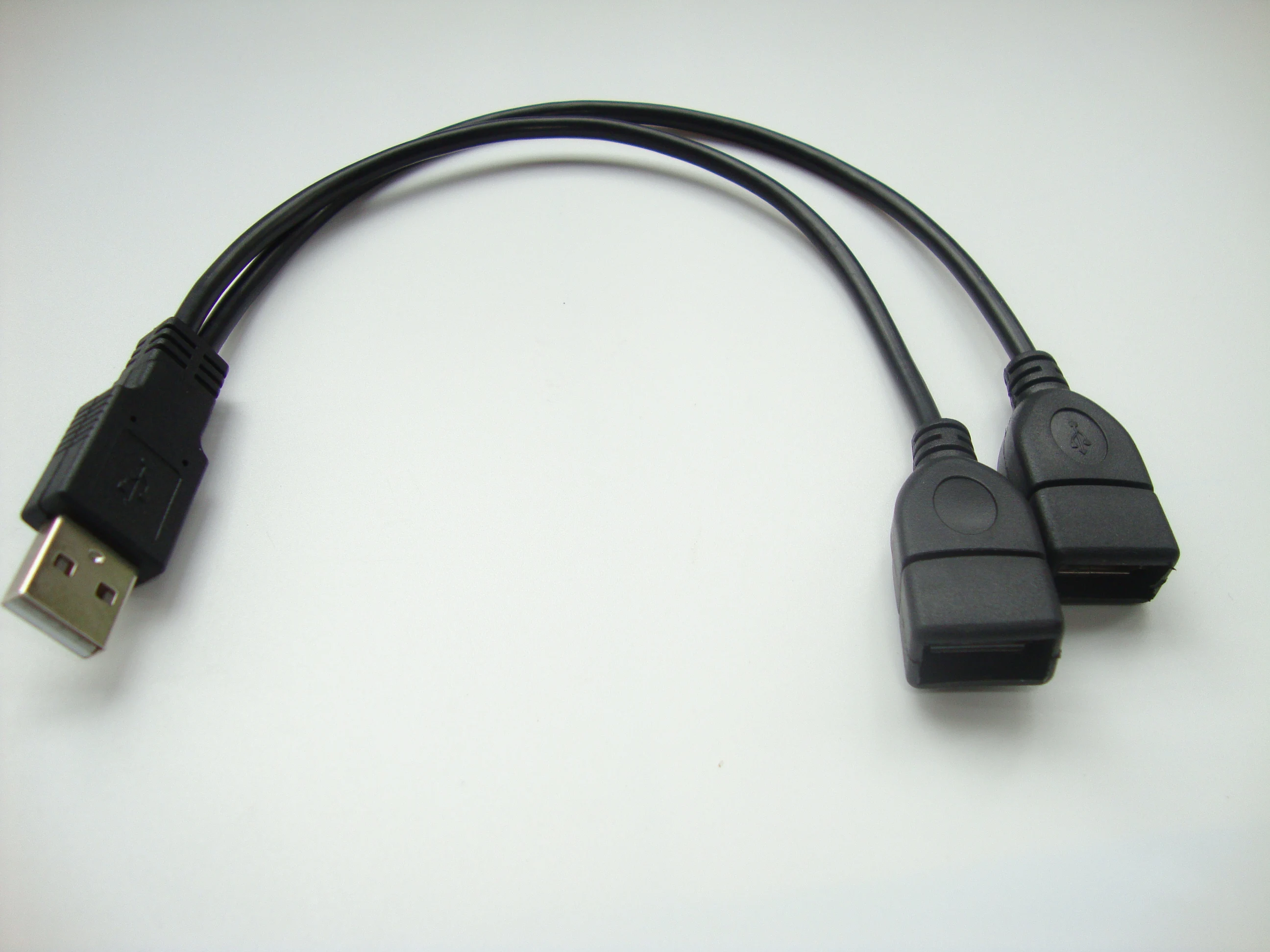 Cabo usb de carregamento de um ponto e 5v, cabo de extensão de dados para leitura de carro, mouse em formato de u, 2a, um, drag two, 1, macho e 2 fêmea