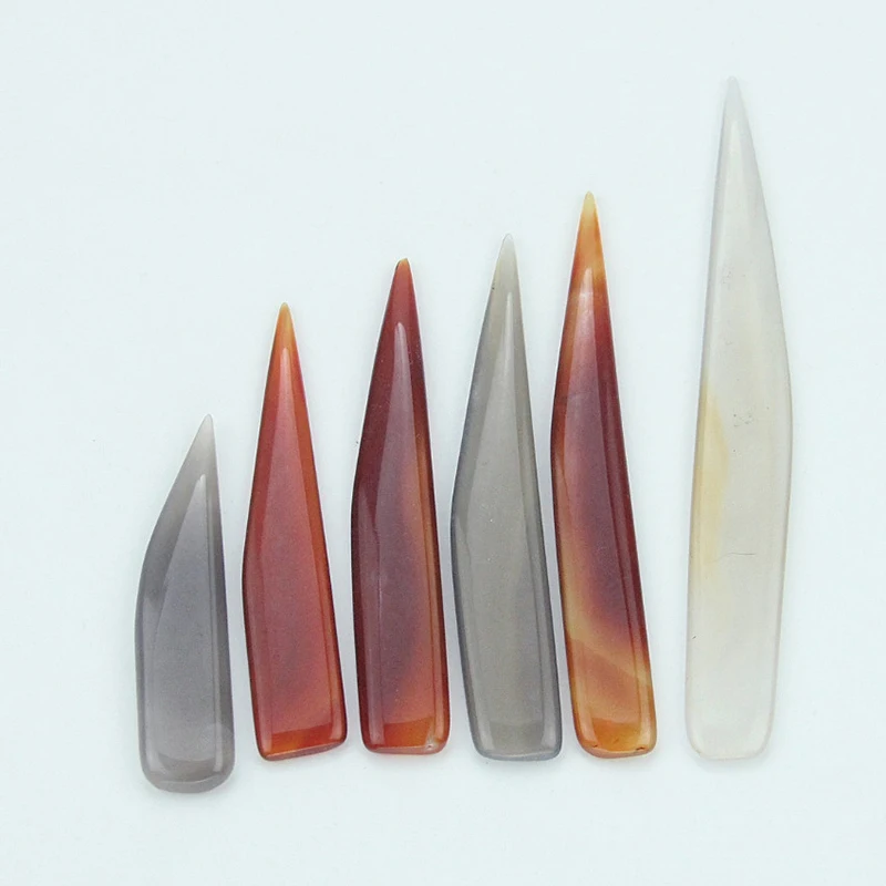 Natural Agate To Rub Leather Edge For Scoring Folding Creasing Paper Leathercrafts DIY Handmade Leather Tool Accessory