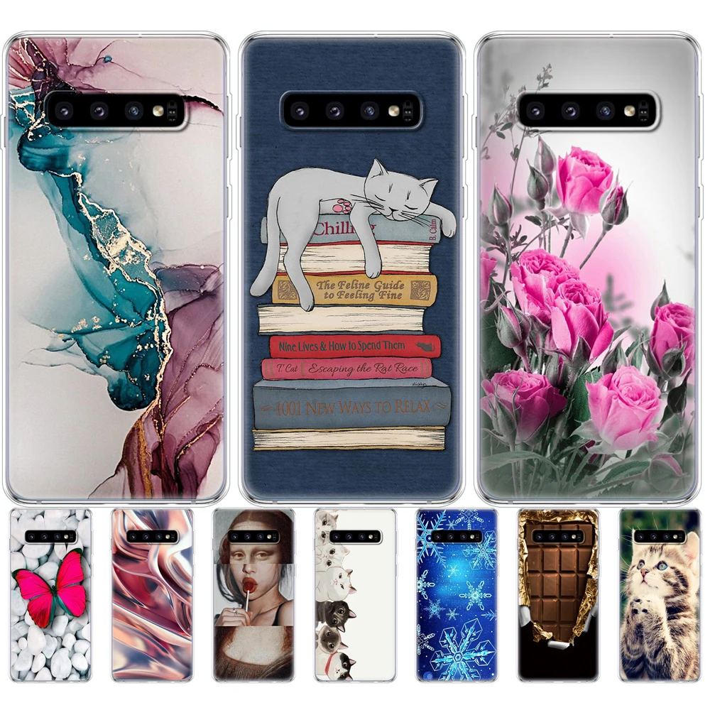 For Samsung Galaxy S10 Case S10Plus Case Silicone TPU Cover Phone S10 E Case On For Samsung S10 Plus G975F S 10 SM-G973F Case