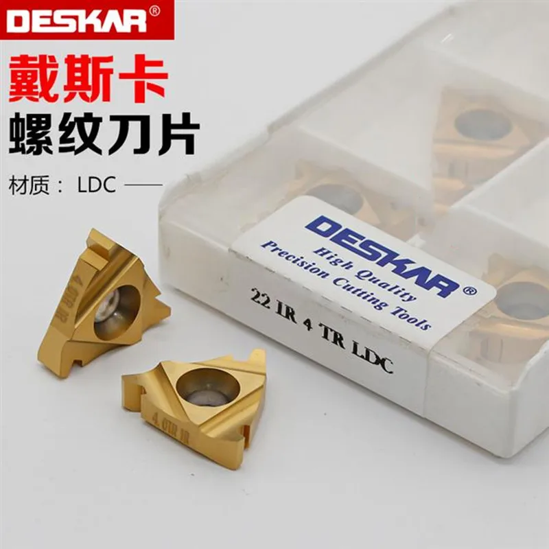 

DESKAR 22IR4.0TR 22IR5.0TR 22IR6.0TR 22ER4.0TR 22ER5.0TR 22ER6.0TR LDC Carbide Insert 22IR 22ER Inserts