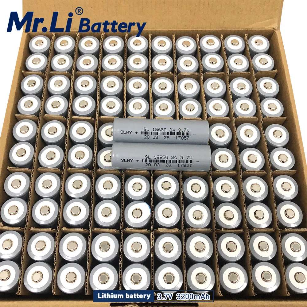 Mr.Li 100PCS 3.7V Li-Ion Lithium Rechargeable Battery Cells 1800mah 2500mah 2600mah 2900mah 3000mah For DIY Battery Pack