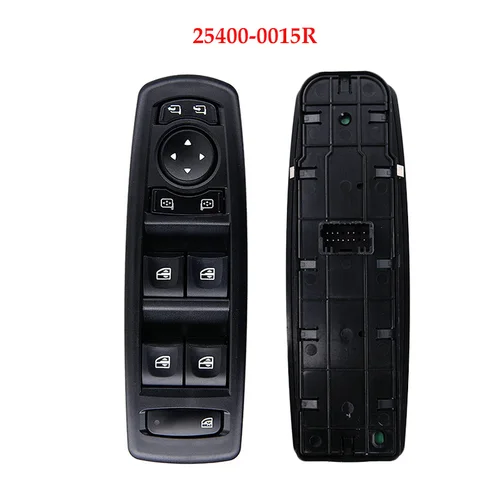 Imagen 2 del producto Interruptor de ventanilla delantera izquierda para coche, accesorio para Renault Fluence L30 Megane Laguna MK3 2008-2016, 25400-0008R, 254000015R, 809610016R