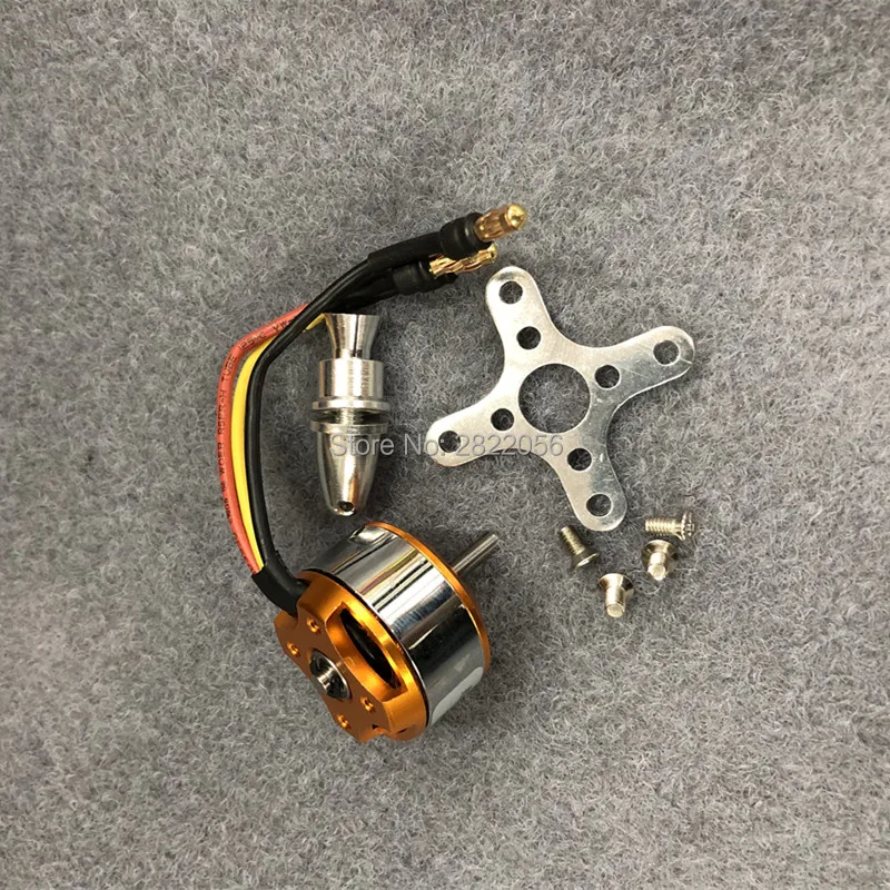 Motor eléctrico CC sin escobillas, Kit de avión planeador, A2208 KV1100 KV1400 KV1800 KV2600 para aviones/barcos/vehículos RC, 1 ud.