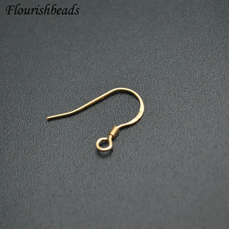 

Real Gold / Real Silver Plating Metal Dangle Earrings Hooks DIY Woman Jewelry Findings 50pc Per Lot Wholesale