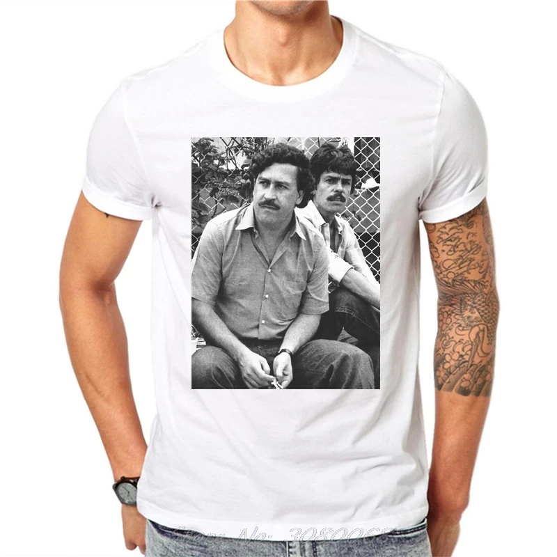 Pablo Escobar T Shirt New Arrive Summer Colombian Drug Weed Mafia Scareface Luciano Money Capon T-Shirt Tees