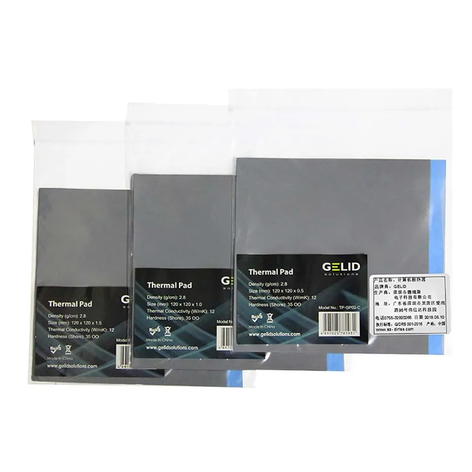 GELID GP-EXTREME Thermal Grease 80X40MM/120X120MM Thermal Conductivity 12W/MK CPU GPU Silicone Grease Pad