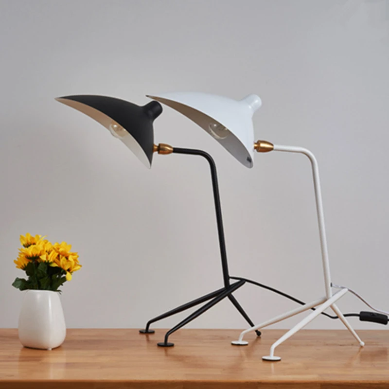 Modern Duckbill Table Lamps Minimalist Iron Desk Lamp for Bedroom Study Desk Reading Light Room Decor E27 Night Bedside Lamp