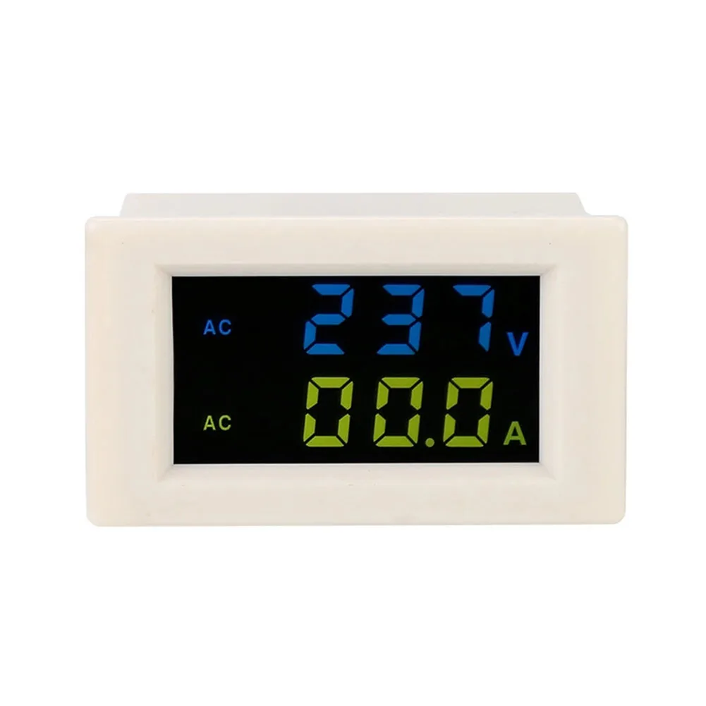 Taidacent HD Color LCD Voltmeter Ammeter Digital AC Voltmeter and Ammeter with Transformer Dual Display Voltmeter Ampmeter