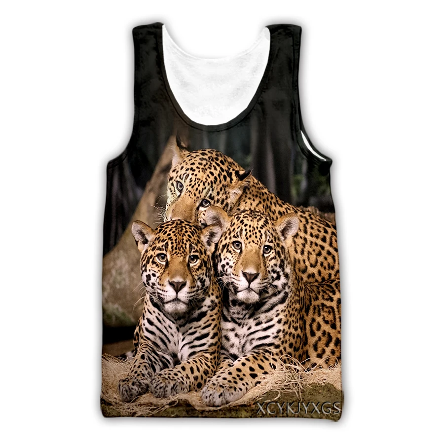 

xinchenyuan Pretty Animal 3D Printed Casual Undershirt Summer Streetwear Men's/women's Fashion Vest A108