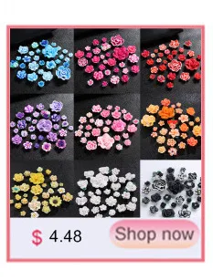50 teile/los 15mm Bunte Nette Polymerclay Flatback Rose Blume Perlen Gemischt Für Diy Handwerk Schmuck Zeug Dekoration Zubehör – Detail 8