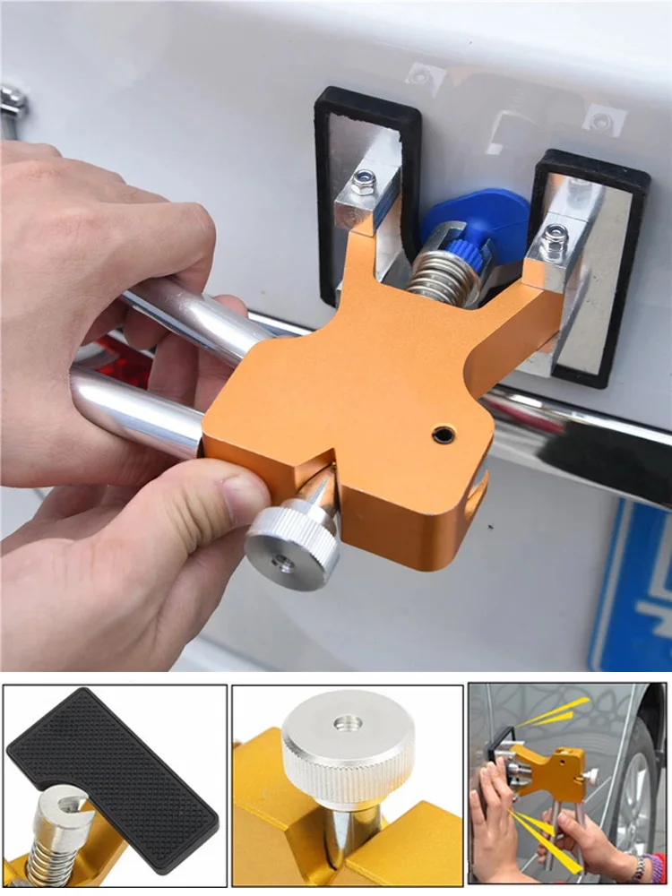 Auto deuken trekker, deuken kit 50 cm 38 cm metaal auto deuk reparatie gereedschap auto reparatie deuk trekker kit dia hamer omgekeerde hamer (kleur: 38 cm