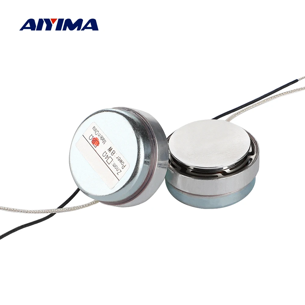 AIYIMA 2 sztuk 30MM głośnik rezonansowy wibracyjny 8 Ohm 8W Mini głośniki pełnozakresowe DIY sterownik systemu dźwiękowego kina domowego