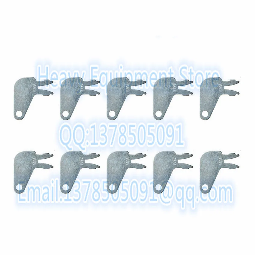 10Pcs 8398 Key 7N0718 8H-5306 Forked Key For CAT Caterpillar Switch 8H5306 Excavator Dozer