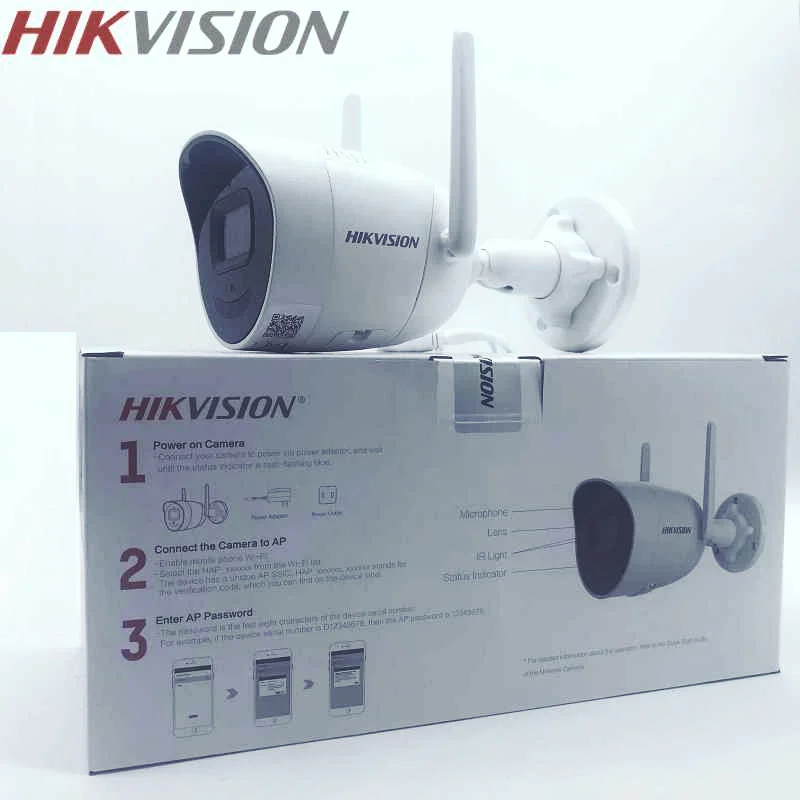 HIKVISION DS-2CV2041G2-IDW 4MP Bullet IP66 Wi-Fi Connection Built-in Mic Mono Sound Real-Time Talk Hik-connect App Micro SD Slot