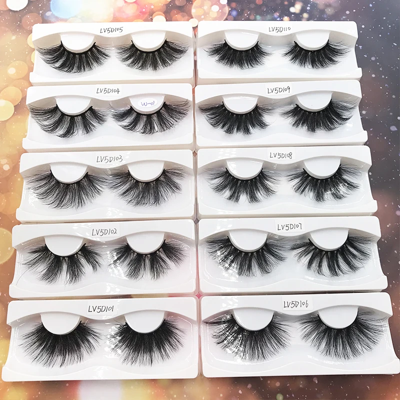 30MM Faux Mink Eyelashes 5D Lashes Thick HandMade Full Strip Lashes Cruelty Free Mink Lashes 20 Style False Eyelashes Makeup