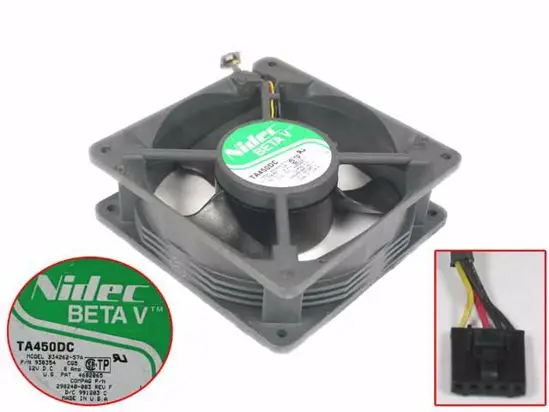 

Nidec B34262-57A DC 12V 0.8A 120x120x38mm 4-wire Server Cooling Fan