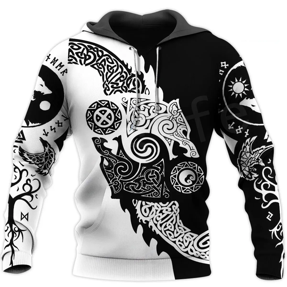 

NewFashion Tessffel Odin God Fenrir Symbol Tattoo Warriors Streetwear Trucksuit 3DPrint Harajuku Casual Funny Jacket Hoodies X11