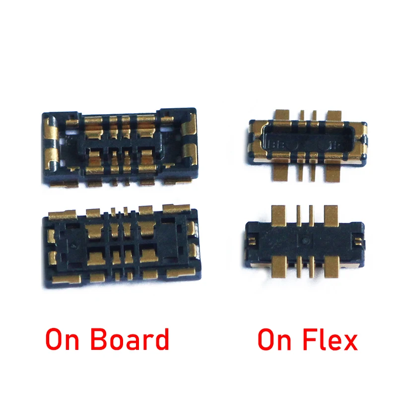 5PCS Inner Battery FPC Connector On Motherboard For HuaWei Y7 Prime 7A 7S Play 7 Y6 2017 P Smart+ 2019 Clip Contact On Flex