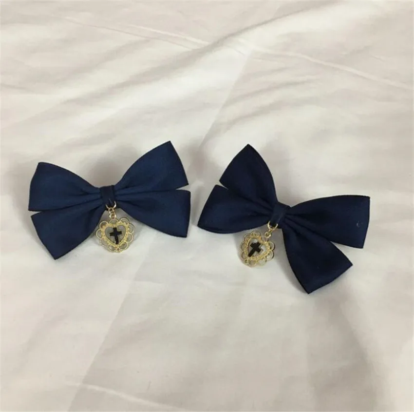 Lolita mão punhos de pulso laço bowknot doce acessórios para feminino menina empregada cosplay