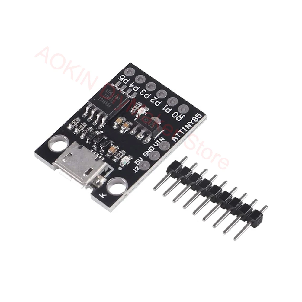 Digispark Kickstarter Zwart/Blauw Mini ATTINY85 Micro Usb Development Board Module Voor Arduino Ide 1.0 Usb Attiny85 Connector