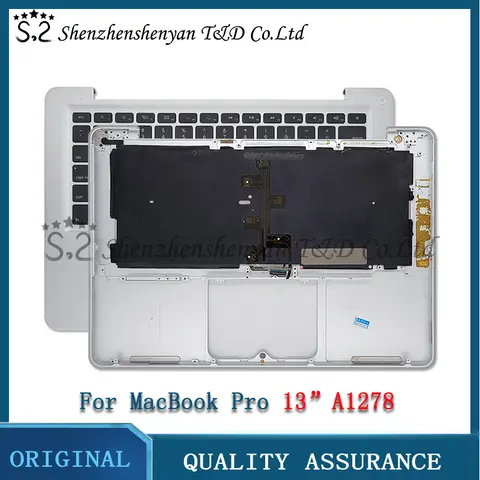 Original A1278 Top Case with Keyboard for MacBook Pro 13" A1278 TopCase with Keyboard 2011 2012 Year
