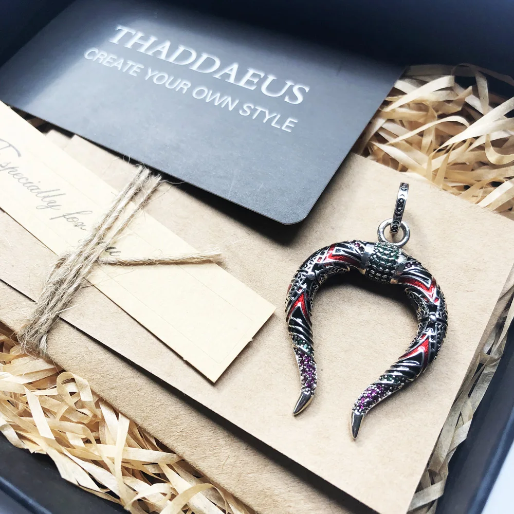 Pendant Chinese Dragon Horns Fashion Jewelry Europe Style 925 Sterling Silver Accessories Gift For Women & Men
