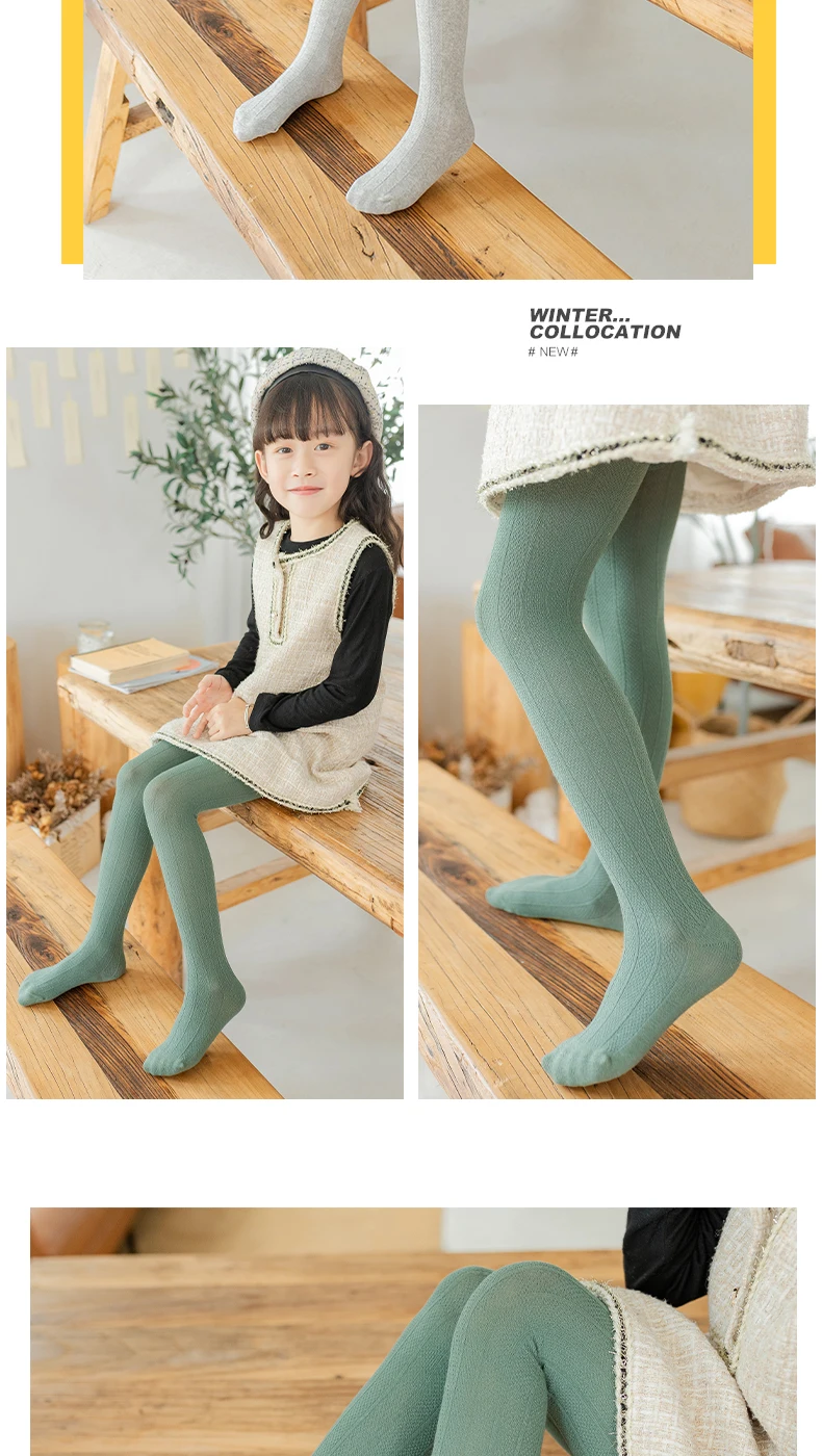 1-12Y Infant Mädchen frühling herbst baumwolle vertikale leggings streifen mehrfarbige baby kind atmungs strumpfhosen Twist kinder strümpfe – Detail 10
