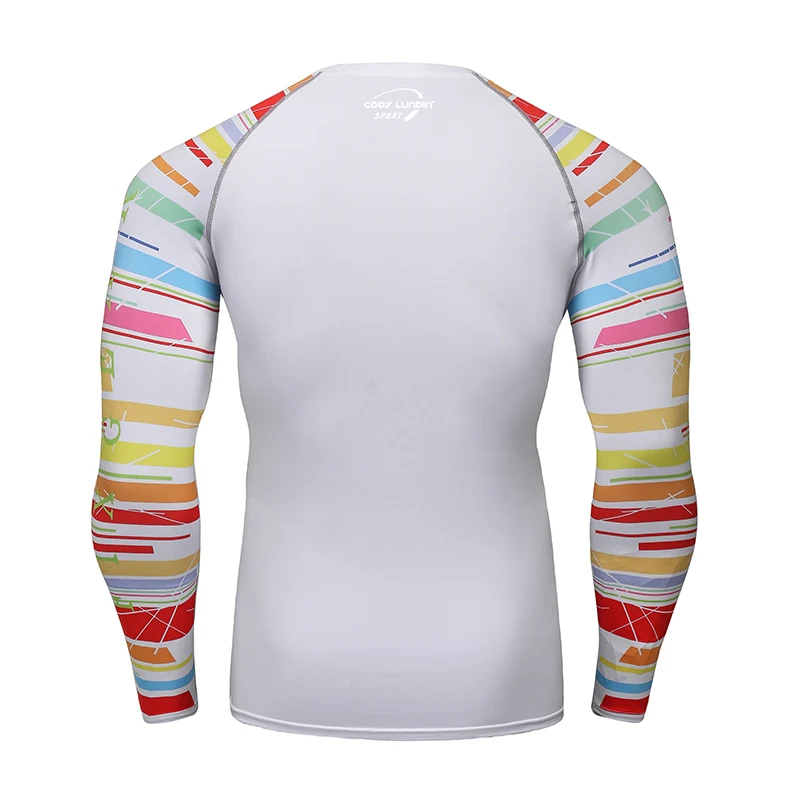 Cody Clothes Full Sleeve White Rashguards For Swimwear Anti -uv Sunscreen T Shirt Boxing Trainning Wear Bjj Jiu Jitsu Rash Guard