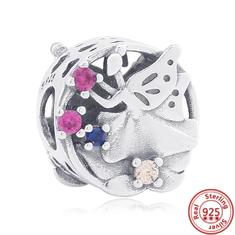 جديد راقصة الرقص الملكة فنجان القهوة 925 الفضة الخرز صالح الأصلي باندورا Charms سوار الإسورة DIY بها بنفسك النساء مجوهرات اكسسوارات #3