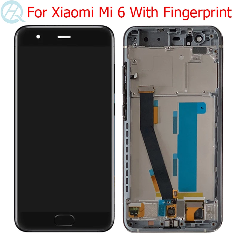 Lcd para Xiaomi mi Display com Moldura 5.15 mi Lcd Display de Impressão Digital Tela Toque Painel Vidro Montagem Mi6