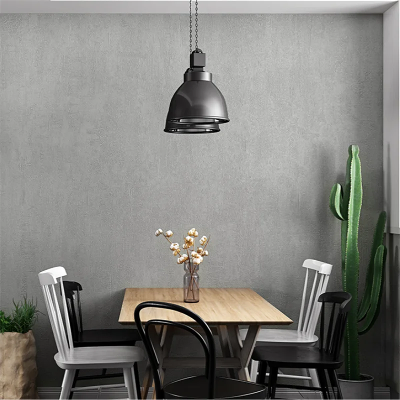 wellyu Retro nostalgic industrial style solid color wallpaper cement pattern wallpaper Nordic gray modern minimalist wallpaper