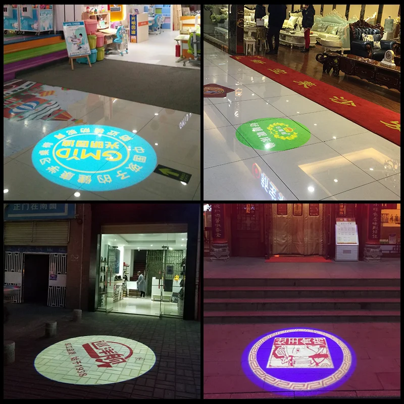 LDLG Outdoor Advertising Projector 80W Static Image Logo Projector for Store Advertisement Stop Logo proyector publicitario