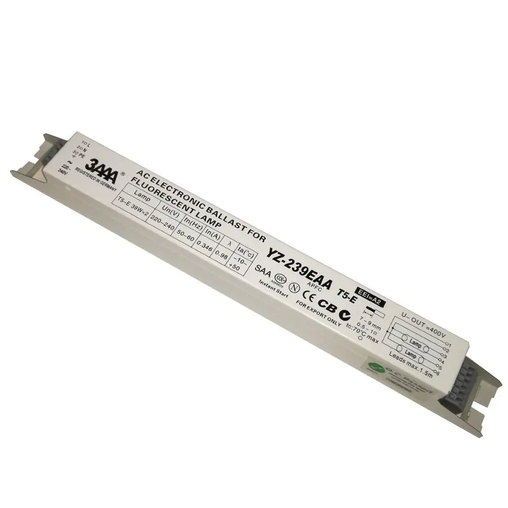 3AAA YZ-224EAA YZ-324EAA YZ-239EAA T5-E TC-L 2x24W 2X39W 3X24W AC Electronic Ballasts  Fluorescent Lamp Ballast