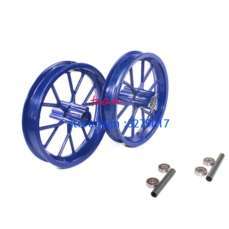 Free Shipping Good Quality 222mm Front and Rear Tire Aluminium Alloy Wheel Rim Fit for 49cc Mini Moto Pocket Dirt Bike