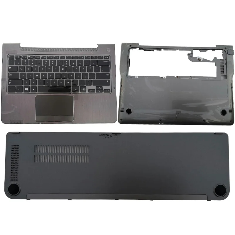 

NEW Palmrest Upper Case US UK Keyboard Touchpad/Bottom Case/Hard Drive Cover For Samsung NP530U3C 530U3B 535U3C 532U3C 535U3B