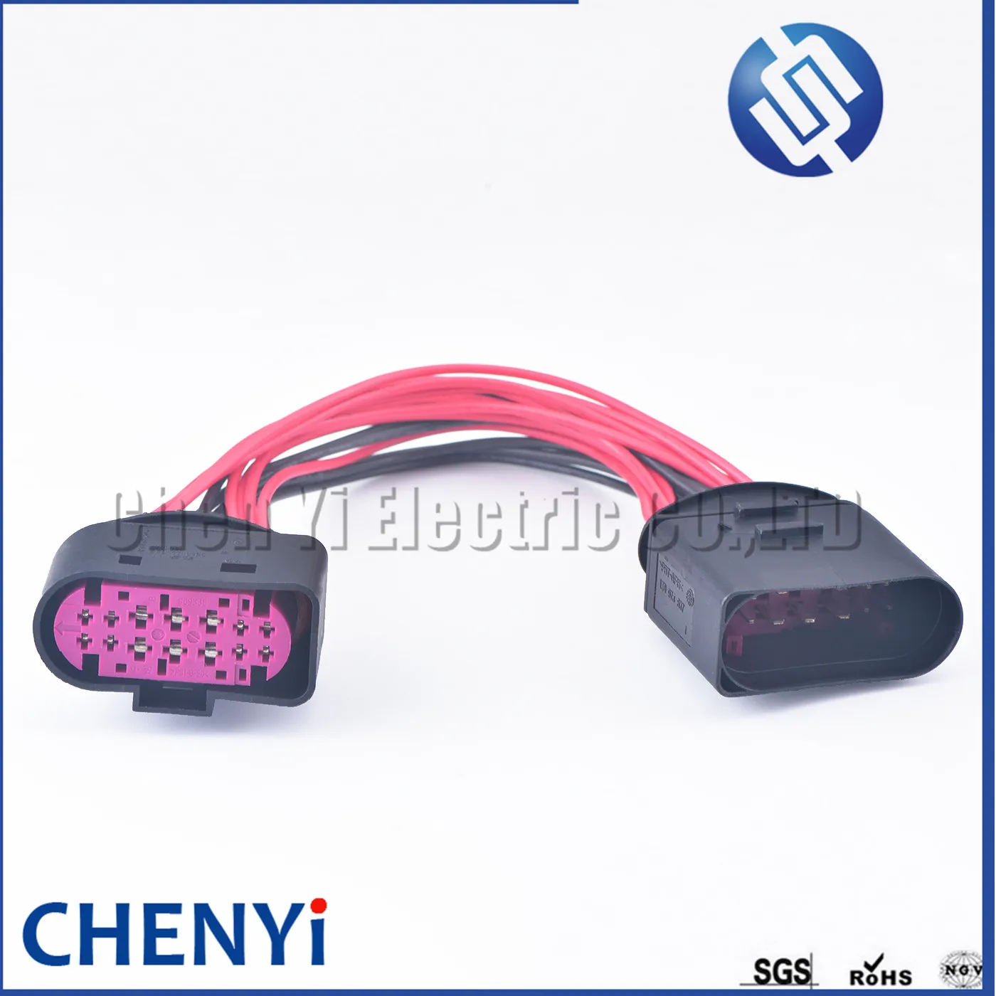 Car HID Xenon Headlight 14 pin female to 14 Pin Male Connector Adapter Pigtail 1J0973737 1J0973837 with 20cm wire Plug and play