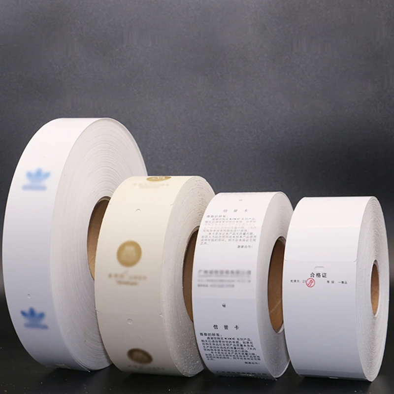 Custom Tag Kleding Handelsmerk Opknoping Kaart Papier