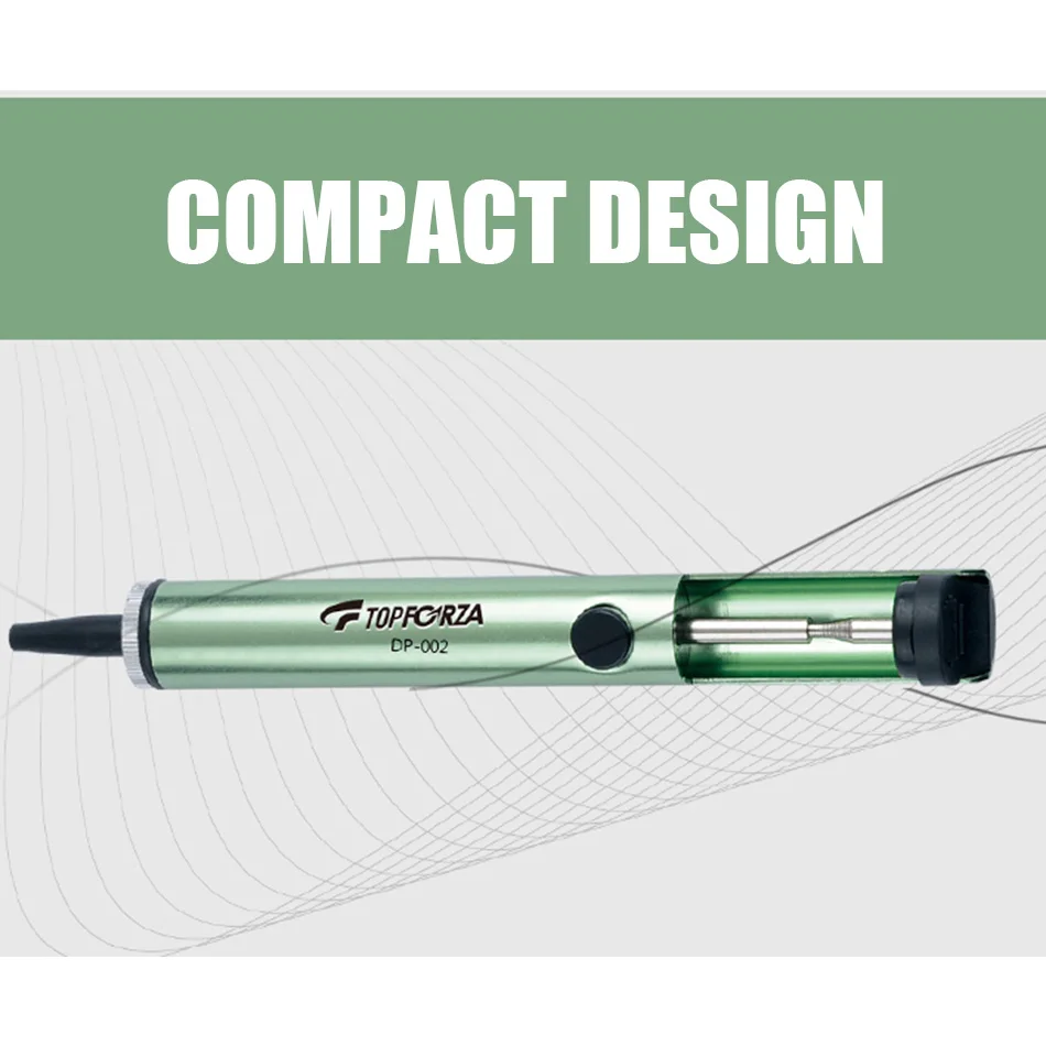 DP-002 dispositivo di aspirazione manuale dello stagno pistola di aspirazione in alluminio antistatico pompa di aspirazione strumento dissaldante per saldatura