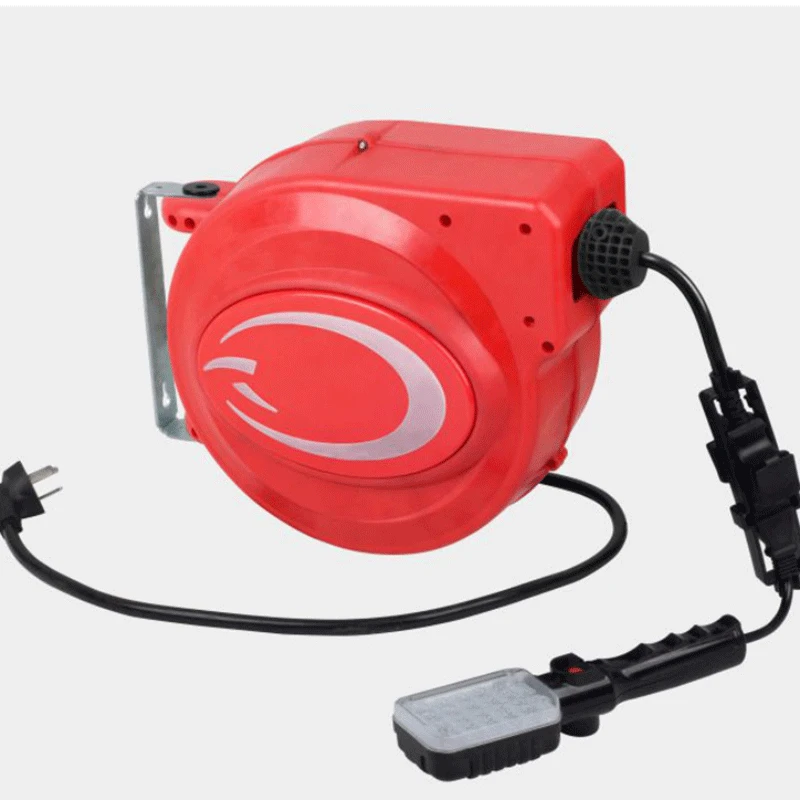 

Automatic retractable hose reel Fully enclosed electric combination drum factory auto repair car wash beauty equipment