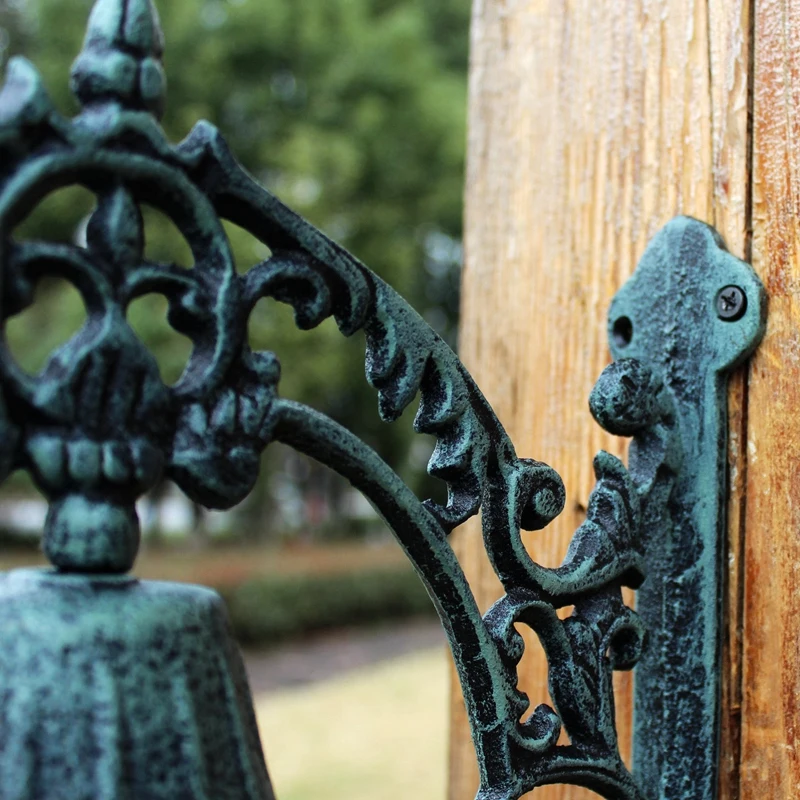 Iron Doorbell Cast Iron Handbell Retro Style Garden Wall Wind Chime