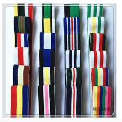 4cm fasce elastiche a righe Color arcobaleno 40mm Nylon colorato fascia elastica fettuccia in vita nastro elastico accessori per abbigliamento 1M