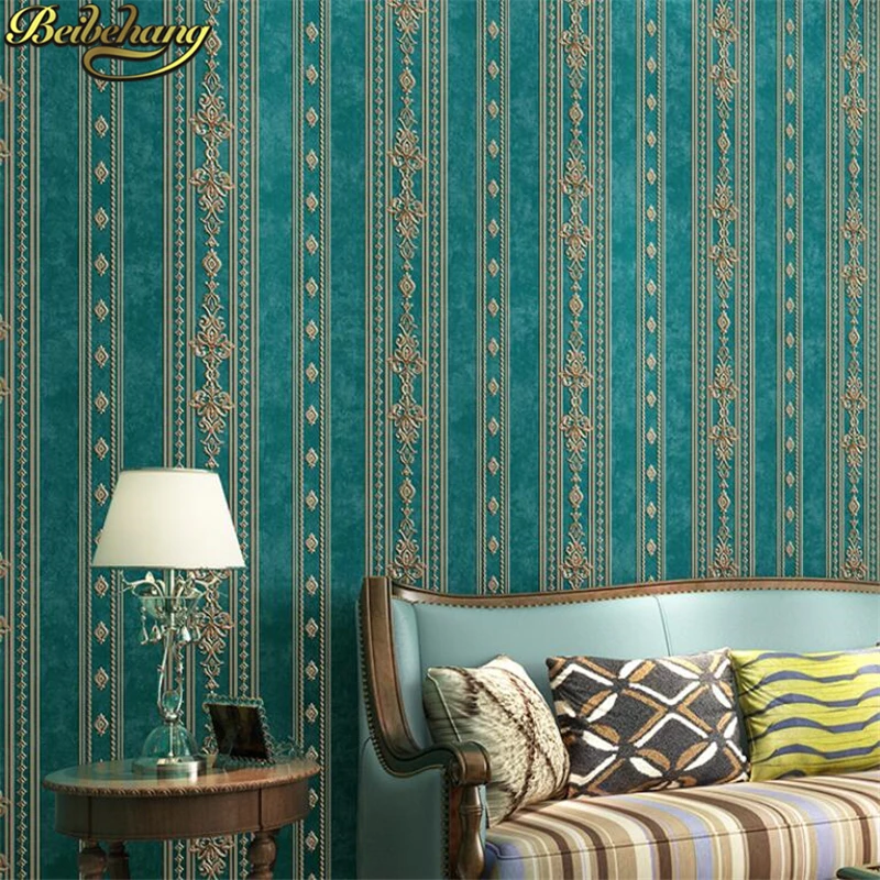 beibehang European garden 3D round net fine embossed wallpaper bedroom living room TV wall wallpaper for walls 3 d Home Decor