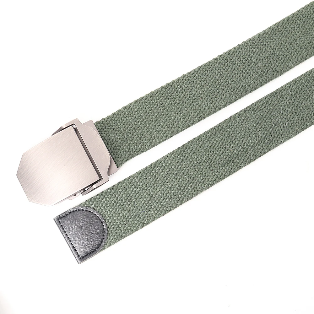 Canvas Tactical Belts for Teenagers Lengthen and Buckle Casual Jeans Accessories Fashionable and Luxurious Outdoor Sports Belts